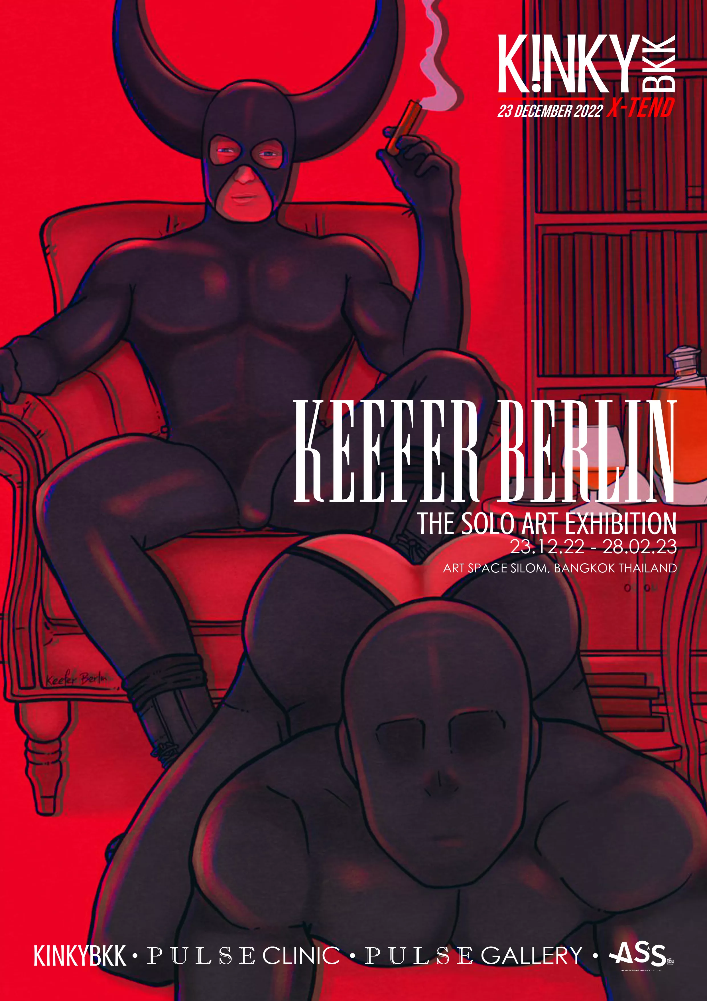 KinkyBKK - PULSE Kinky December presents Keefer Berlin Solo Exhibition | PULSExhibiton by PULSE Clinic & PULSE Gallery